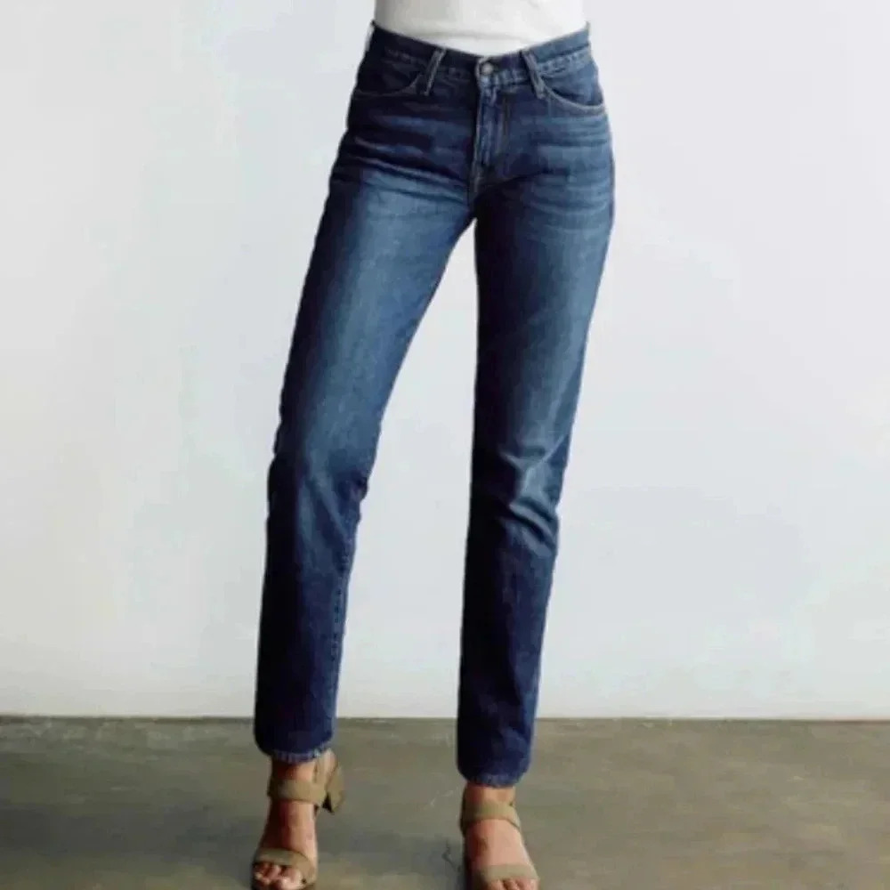 Imogene + Willie 26R Reg "Imogene Slim" Straight Leg Selvedge Dark Wash Jeans